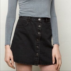 Brandy Melville Button Down Jean Skirt